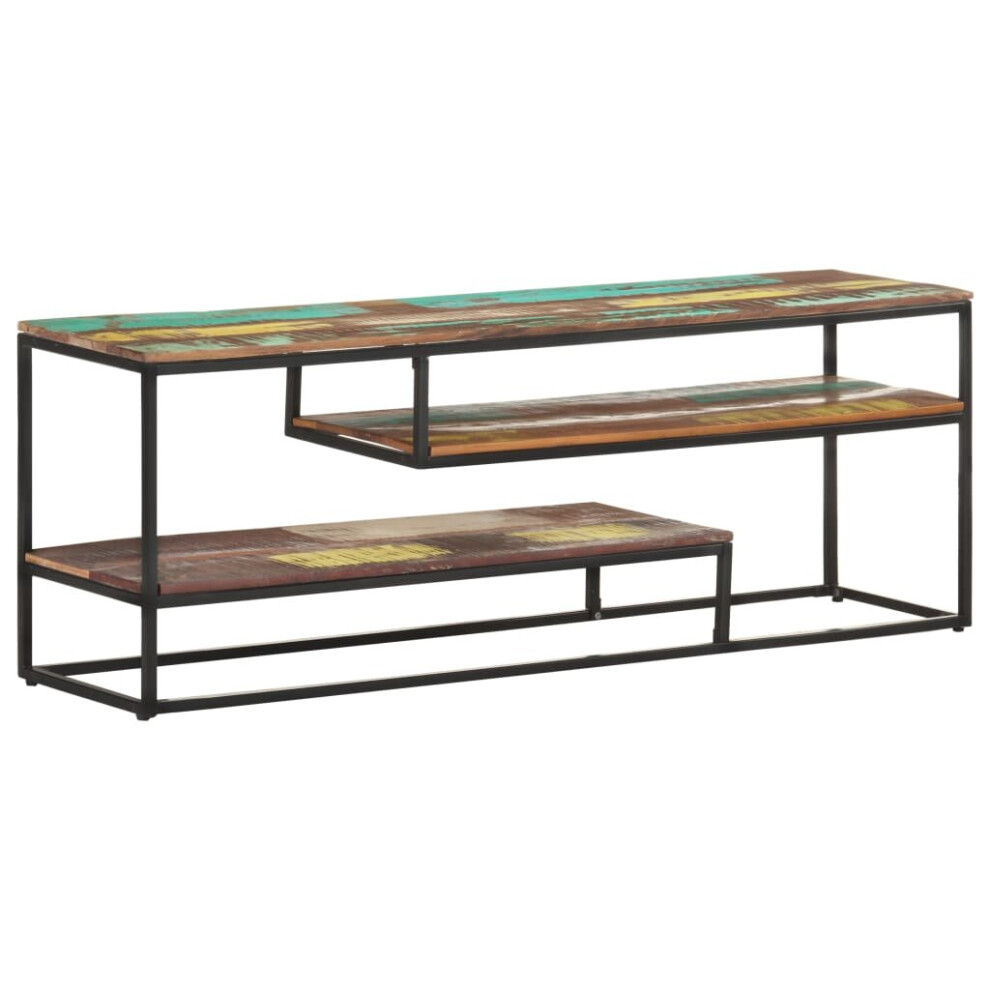 Vidaxl Solid Reclaimed Wood Tv Cabinet Media Unit Standing Furniture Lowboard