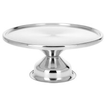 Excellent Houseware Cake Plate Stainless Steel Kitchen Serving Tray Cake Stand