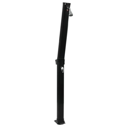 vidaXL foldbar solbruser sort 214 cm 23 L 1