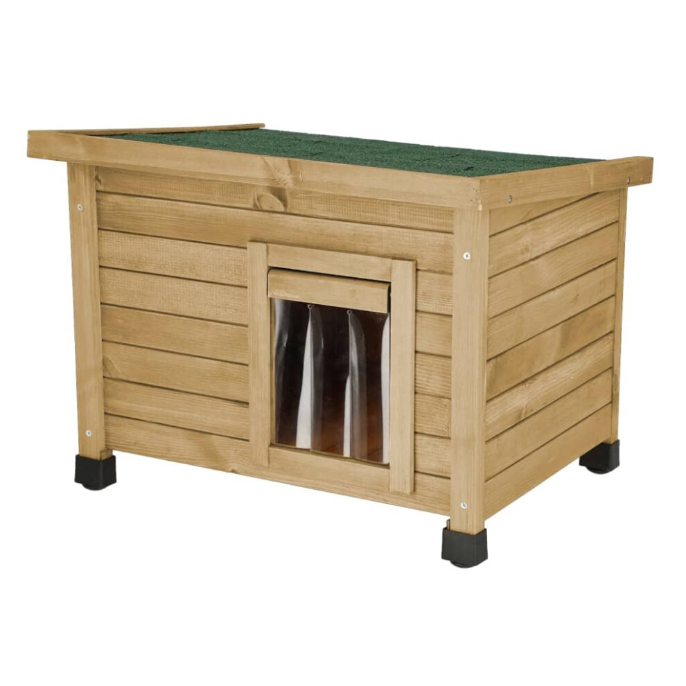 Kerbl Cat House Rustica 57x45x43 cm Brown and Green Rodent Hutch Pet Cat Bed