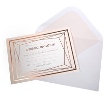 Wedding Invitations Cards With Envelopes Geo Blush Stationery Packs