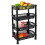 4 Shelf Caddy Tier Food Fruit Veg Storage Bathroom Kitchen Rack Trolley Baskets 3