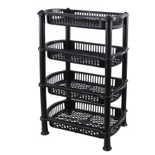4 Shelf Caddy Tier Food Fruit Veg Storage Bathroom Kitchen Rack Trolley Baskets