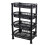 4 Shelf Caddy Tier Food Fruit Veg Storage Bathroom Kitchen Rack Trolley Baskets 1