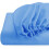 (SKY BLUE , DOUBLE) Extra Deep 25CM Fitted Bed Sheet All Size UK 4