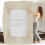 (CREAM, SINGLE) Extra Deep 25CM Fitted Bed Sheet All Size UK 1