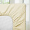 (CREAM, SINGLE) Extra Deep 25CM Fitted Bed Sheet All Size UK 2