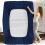 (NAVY, DOUBLE) Extra Deep 25CM Fitted Bed Sheet All Size UK 1