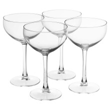 Set x4 Cocktail Glass Cognac Brandy Drinking Tumblers Cups Glasses