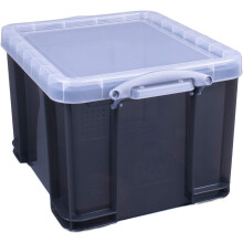Really Useful 35TSMKCB 35 Litre Storage Box in Card - Transparent Smoke
