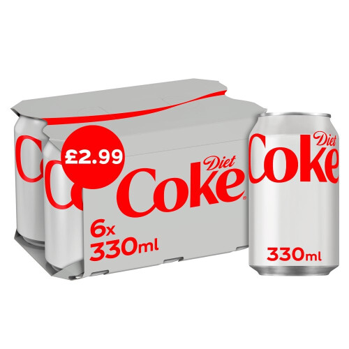 Diet Coke 6 x 330ml (Pack of 4) 2