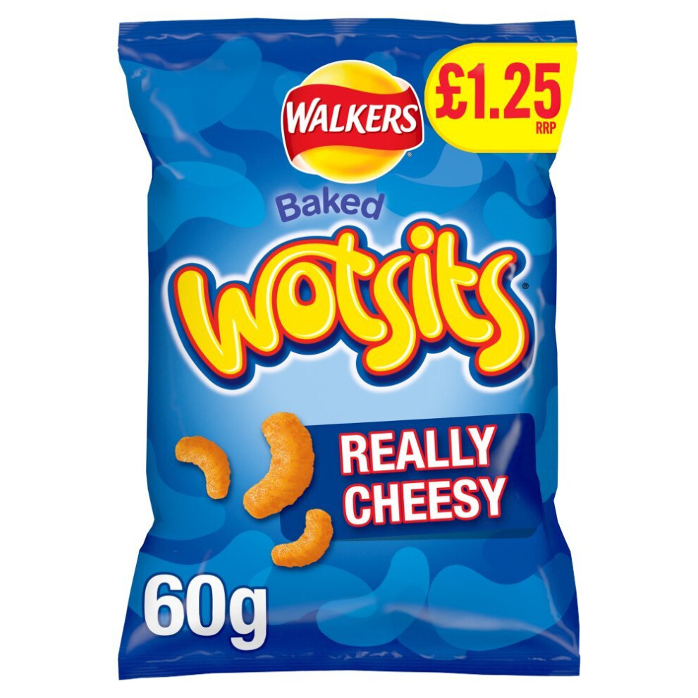 Walkers Wotsits Cheese Snacks Crisps 60g (Pack of 15)