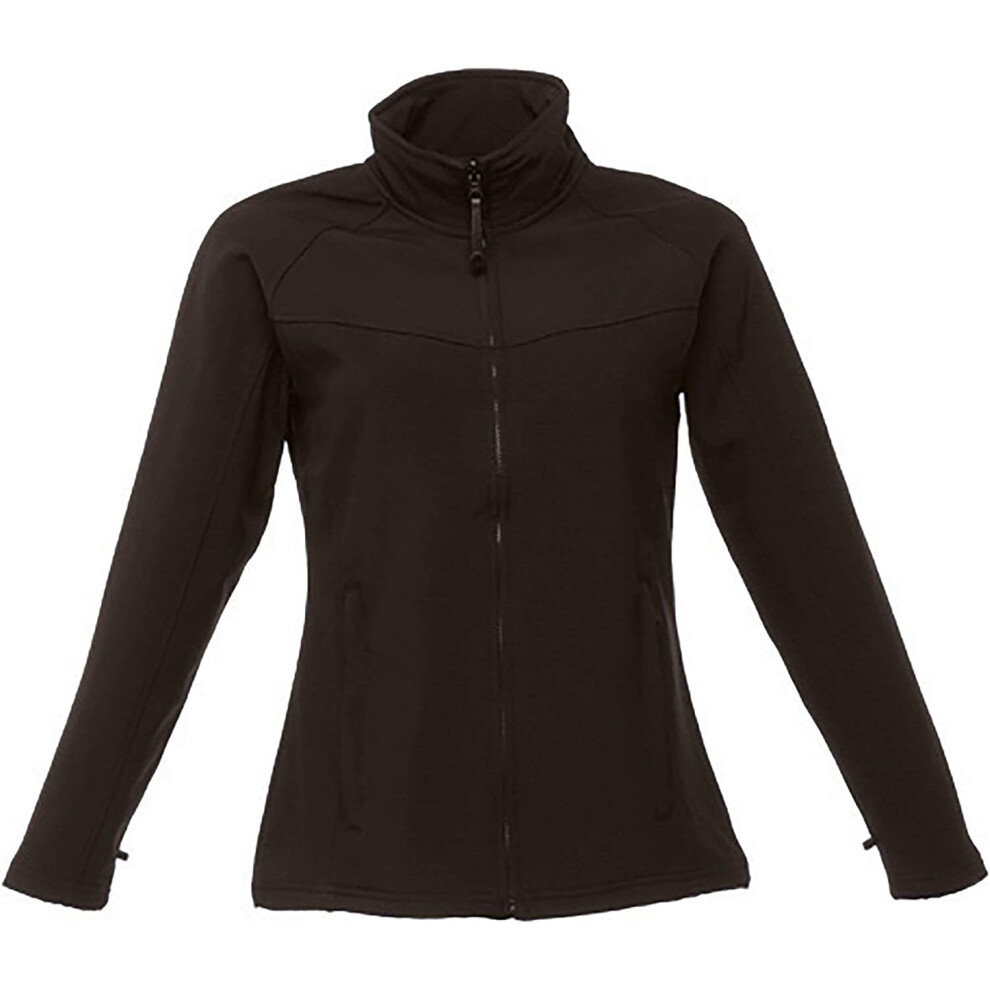 Regatta Professional Women's Water-repellent Uproar Interactive Softshell Jacket Black, Size: 12