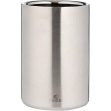 Viners Barware Wine Cooler Double Wall Silver 1.3L, Stainless Steel
