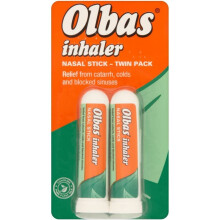 Olbas Nasal Inhaler pack of 2 - Nasal stick - relief from catarrh, colds and blocked sinuses