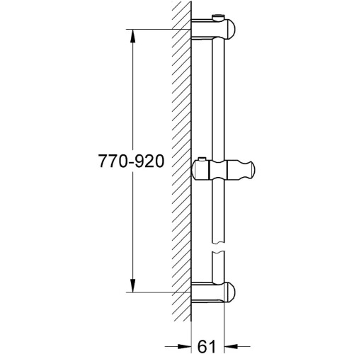 Grohe GROHE 27500000 | Euphoria Shower Rail | 900 mm - Chrome 1