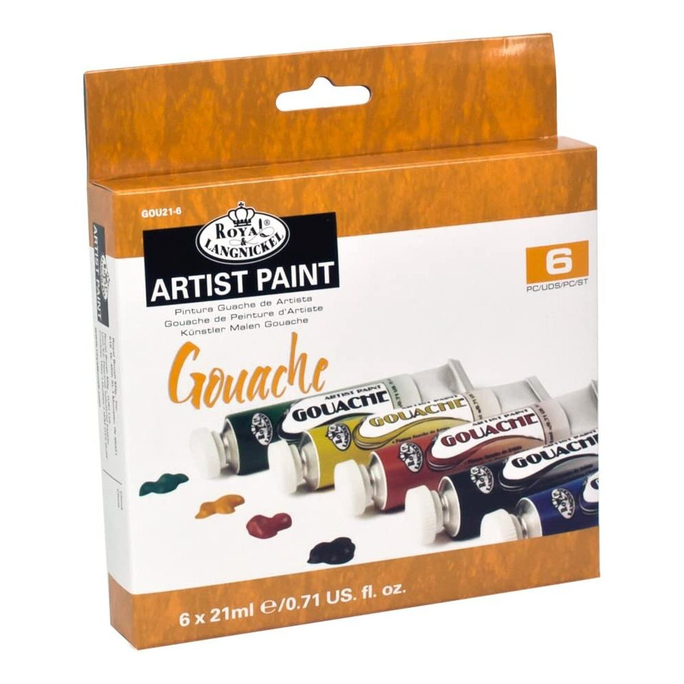 Royal & Langnickel 21ml Gouache Painting Colour (Pack of 6)