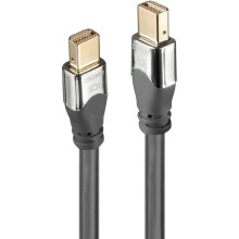 Cabo Mini DisplayPort - LINDY - 2m - UHD 4K - Conectores banhados a ouro - Tripla blindagem
