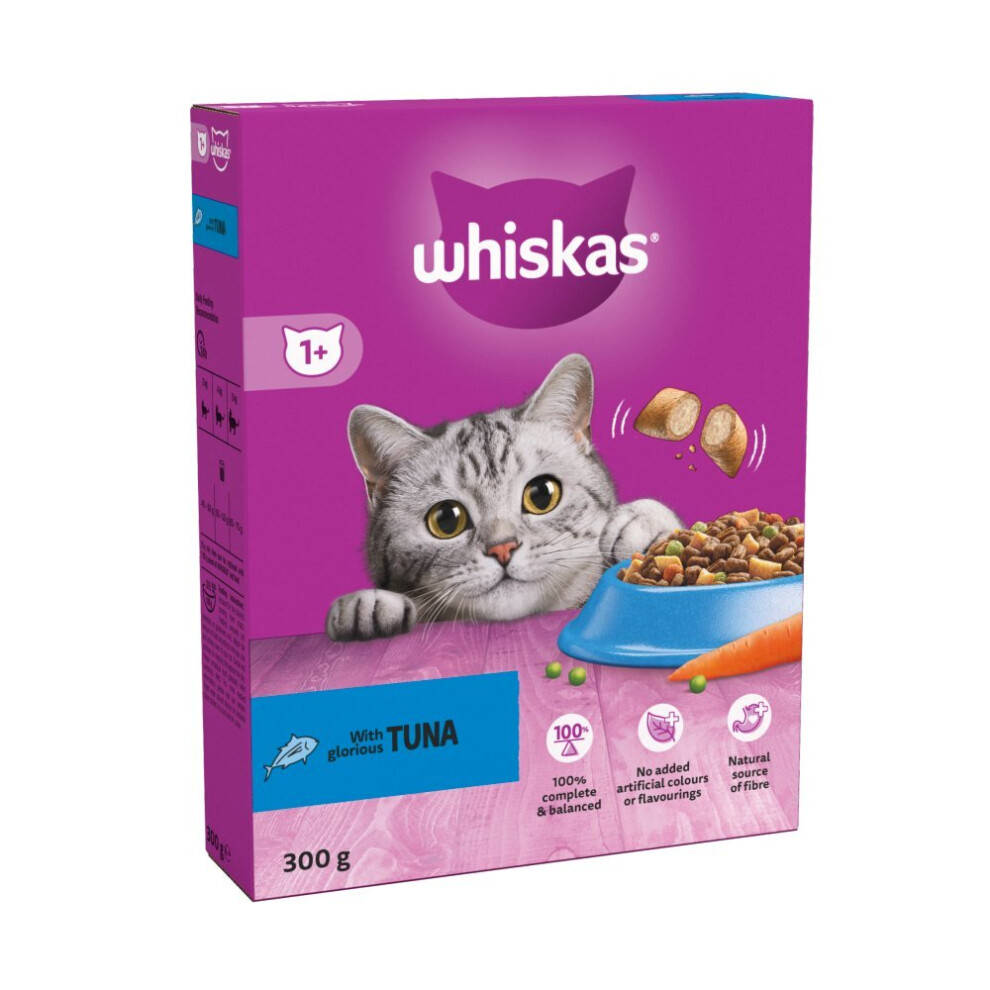 Photos - Cat Food Whiskas 1+ Tuna Adult Dry  300g  (Pack of 6)