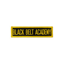 PLAYWELL MERIT PATCH: FORMS: BLACK BELT ACADEMY PATCH P123