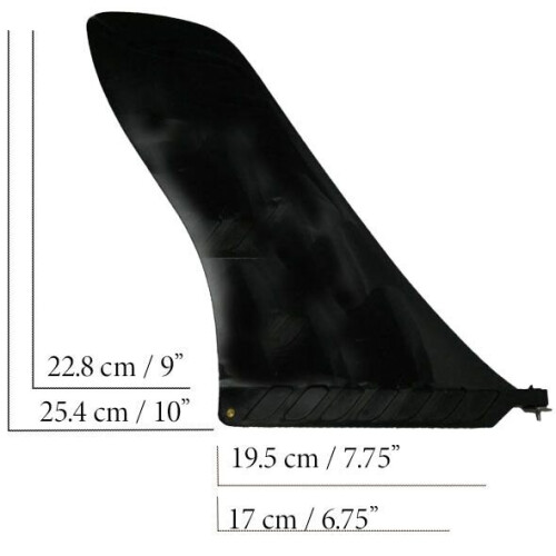 9 inch Touring Fin - Fit US Finbox- Grey