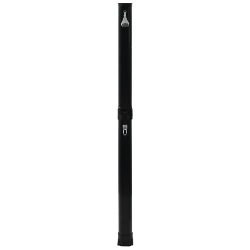 vidaXL foldbar solbruser sort 214 cm 23 L 2
