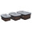 vidaXL 3 Piece Nesting Basket Set Willow Brown Garden Organiser Storage Box 7