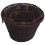 vidaXL 3 Piece Stackable Firewood Basket Set Dark Brown Willow Holder Carrier 5