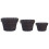 vidaXL 3 Piece Stackable Firewood Basket Set Dark Brown Willow Holder Carrier 3