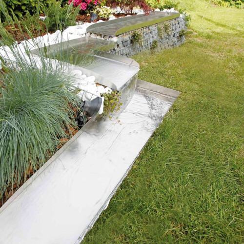 Ubbink Stainless Steel Cascade Blade Wolga Right Corner Element Pond Waterfall 2