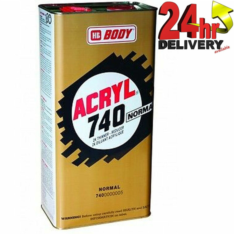 Hb Body 740 Acryl Normal Thinners 5 Litre 3874226314459