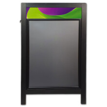 (A2, Headers only) A-board Blackboard Header Posters with Snap Frame