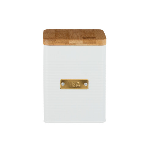 Typhoon (Tea) Typhoon Otto Square Drinks Tea/Coffee/Sugar Storage Canister - White