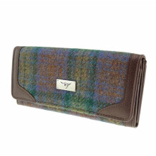 Women's Harris Tweed Long Purse in Skye Tartan LB2000-COL94
