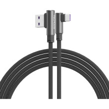 TECHGEAR USB C Cable 1.5M, USB Type C 90 Degree Right Angle Sync & Fast Charge Cable for Huawei, Moto, Samsung Note 20 S23 S22, OnePlus, Pixel etc
