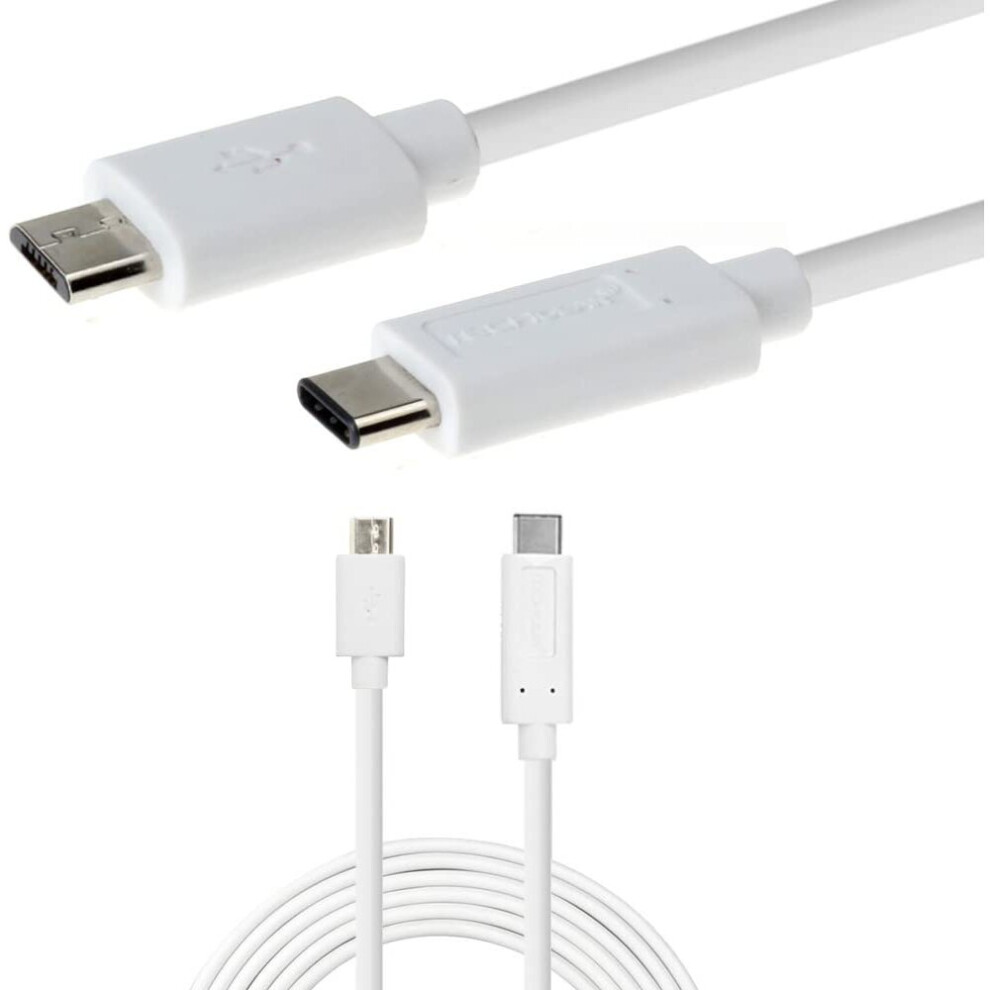 TECHGEAR USB Type C (male) to Micro USB (male) Cable Lead Compatible with USB Type C Devices Including the new MacBook, ChromeBook Pixel More - 2m