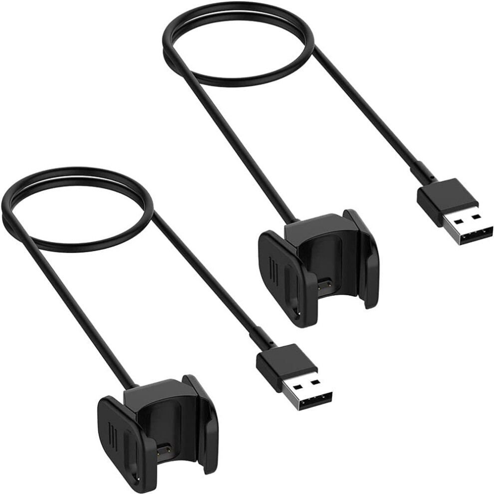 Techgear [2 Pack] Replacement Usb Charger Cable For Fitbit Charge 4, Fitbit Charge 3, Usb Charging Power Cable, Health & Fitness Tracker Wristband