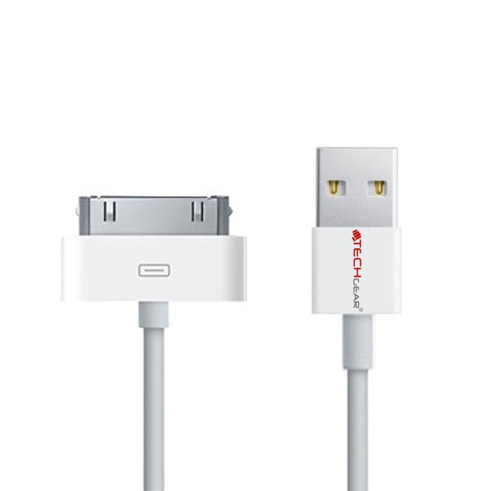 Techgear Usb Cable For Apple Ipod Nano, Ipod Touch, Ipod Classic, Ipod Video & Iphone 3G 3Gs 4 4S & Ipad 1 2 3 & Others - Usb Charging And Sync Cable