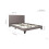 Birlea Grey King Size Bed Frame Birlea Berlin Fabric 5FT 150CM Upholstered 5