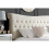 Birlea Beige Double Bed Frame Birlea Copenhagen Upholstered Fabric King Size 5FT 150cm 3