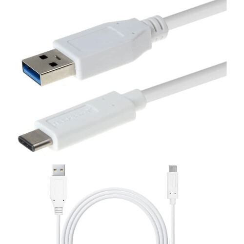 Techgear TECHGEAR Extra Long (2m) USB Type C Data Sync & Charging Cable for USB C Devices, MacBook, Samsung tab A 10.5 2022, Note 20, 10, 10+, 9, 8, S23, S22