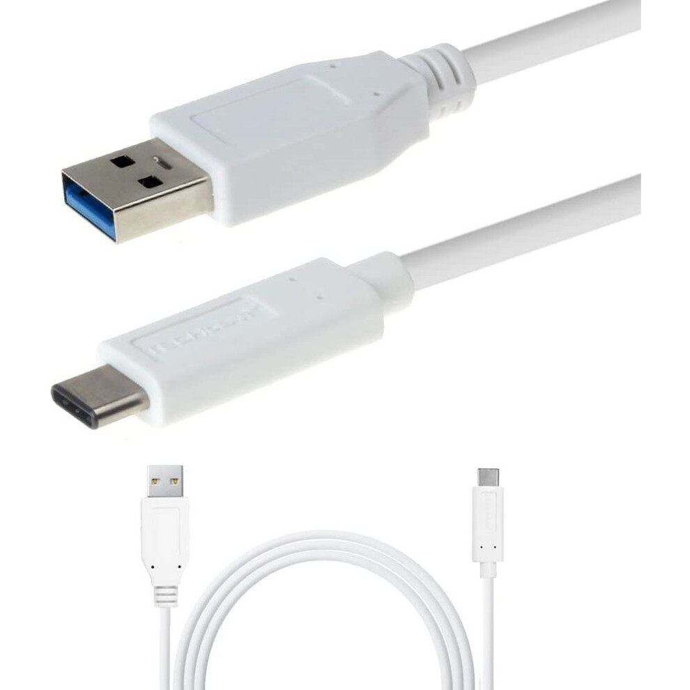 Techgear Extra Long (2M 6.5 Ft) Usb 3.1 Type C, Data Sync & Charging Cable Lead For Htc 11,Htc U Play Etc - Usb-C 3.1 Type C To Usb 3.1 Type A