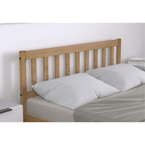 Birlea Pine Small Double Bed Frame 4FT Bedstead Birlea Lisbon Rustic Corona Solid Pine 2
