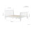 Birlea White Small Double Bed Frame Birlea Belford 4FT 120cm Wood Sleigh Solid Wood 9