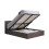 Birlea Small Double Ottoman Bed Grey Birlea Berlin Fabric Storage 4FT 120CM Frame 1