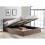 Birlea Small Double Ottoman Bed Grey Birlea Berlin Fabric Storage 4FT 120CM Frame 2