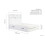 Birlea Small Double Drawer Bed Frame White Birlea Alfie 4FT Headboard Storage 120cm 8