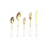 (WHITE) Marble Style Handle Cutlery Set 1