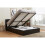 Birlea Small Double Ottoman Bed Brown Birlea Berlin Leather Storage 4FT 120CM Frame 2