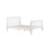 Birlea White Small Double Bed Frame Birlea Belford 4FT 120cm Wood Sleigh Solid Wood 1
